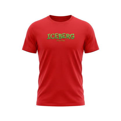 Iceberg Red Cotton Men T-Shirt