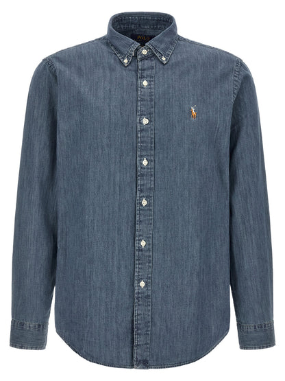 Polo Ralph Lauren Blue Cotton Blouse