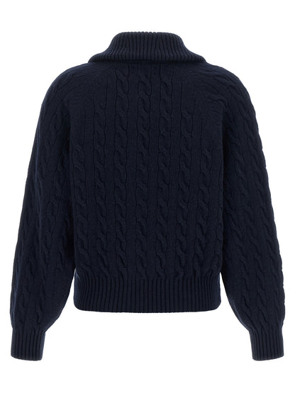 Polo Ralph Lauren Blue Wool Cardigan