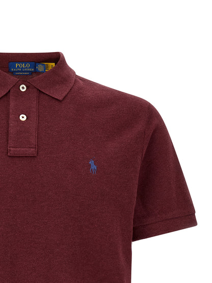 Polo Ralph Lauren Bordeaux Cotton Polo Shirt