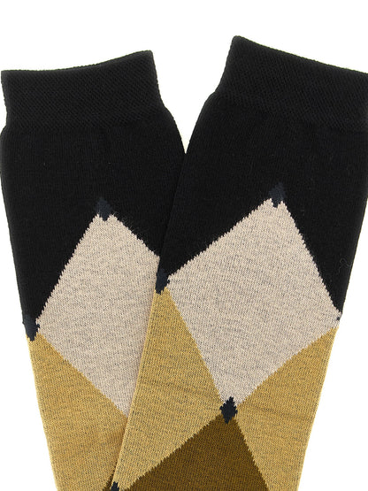 Ballantyne Black Cotton Socks