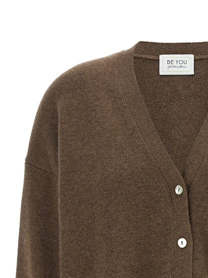 BE YOU Brown Cashmere Cardigan