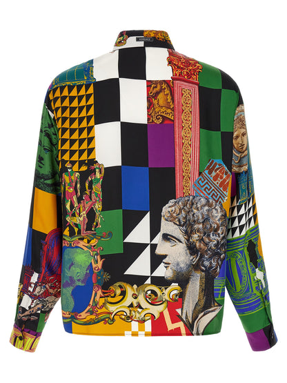 Versace Multicolor Silk Blouse