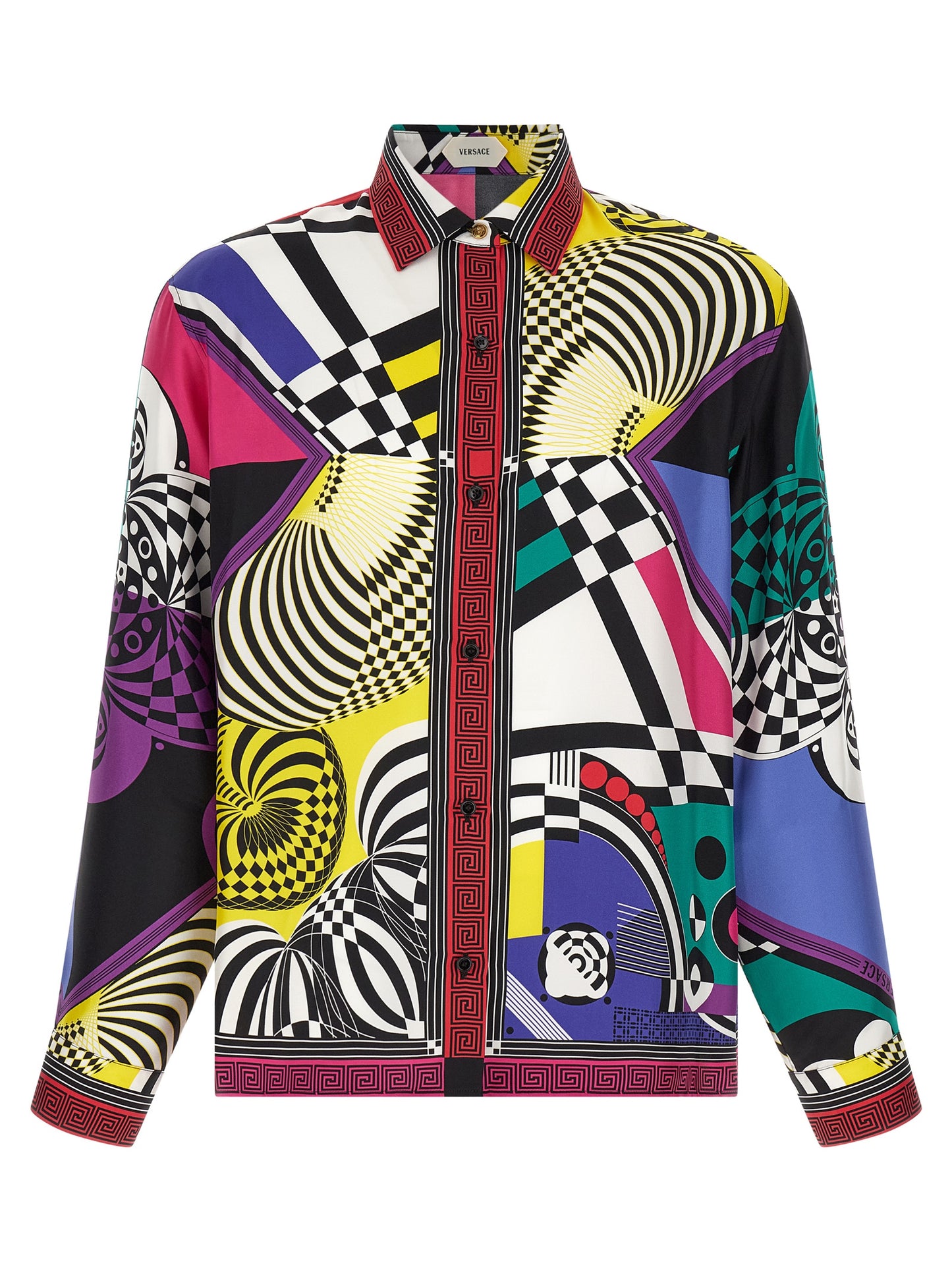 Versace Multicolor Silk Blouse