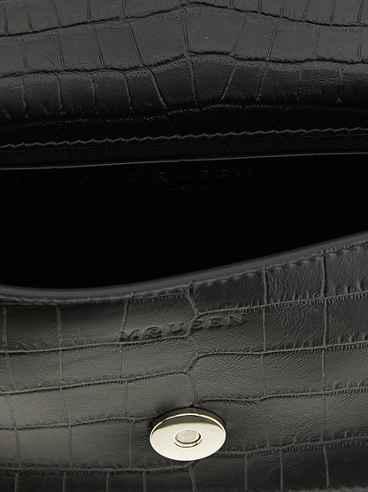 Alexander McQueen Black Calfskin Shoulder Bag