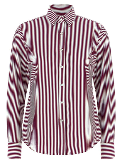 XACUS Bordeaux Polyamide Blouse