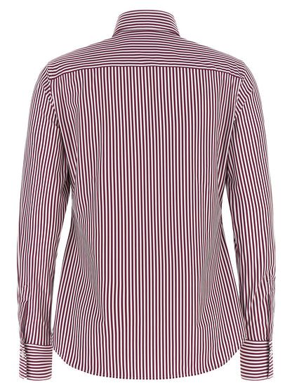 XACUS Bordeaux Polyamide Blouse