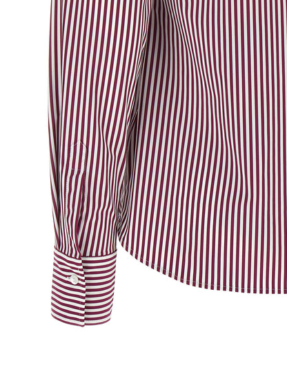 XACUS Bordeaux Polyamide Blouse
