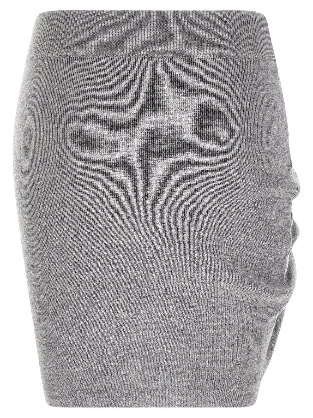 Giuseppe Di Morabito Women's Asymmetrical Virgin Wool & Crystal Skirt - Gray