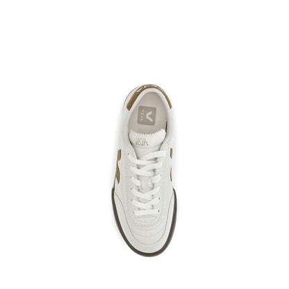 Veja White Calf Leather Bos Taurus Low Top Sneakers