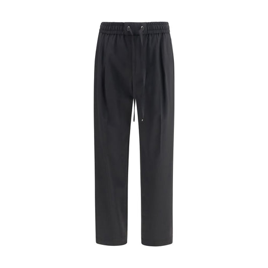 Dolce & Gabbana Black Wool Oves Aries Joggers (Workout Pants)