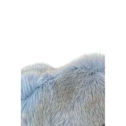 Hooded Parka by Mr&Mrs Italy for women in cotton polyester lamb leather & fox fur blue features a stylish silhouette, meticulously detailed with a sophisticated hooded neckline and functional hooded for a stylish finish.