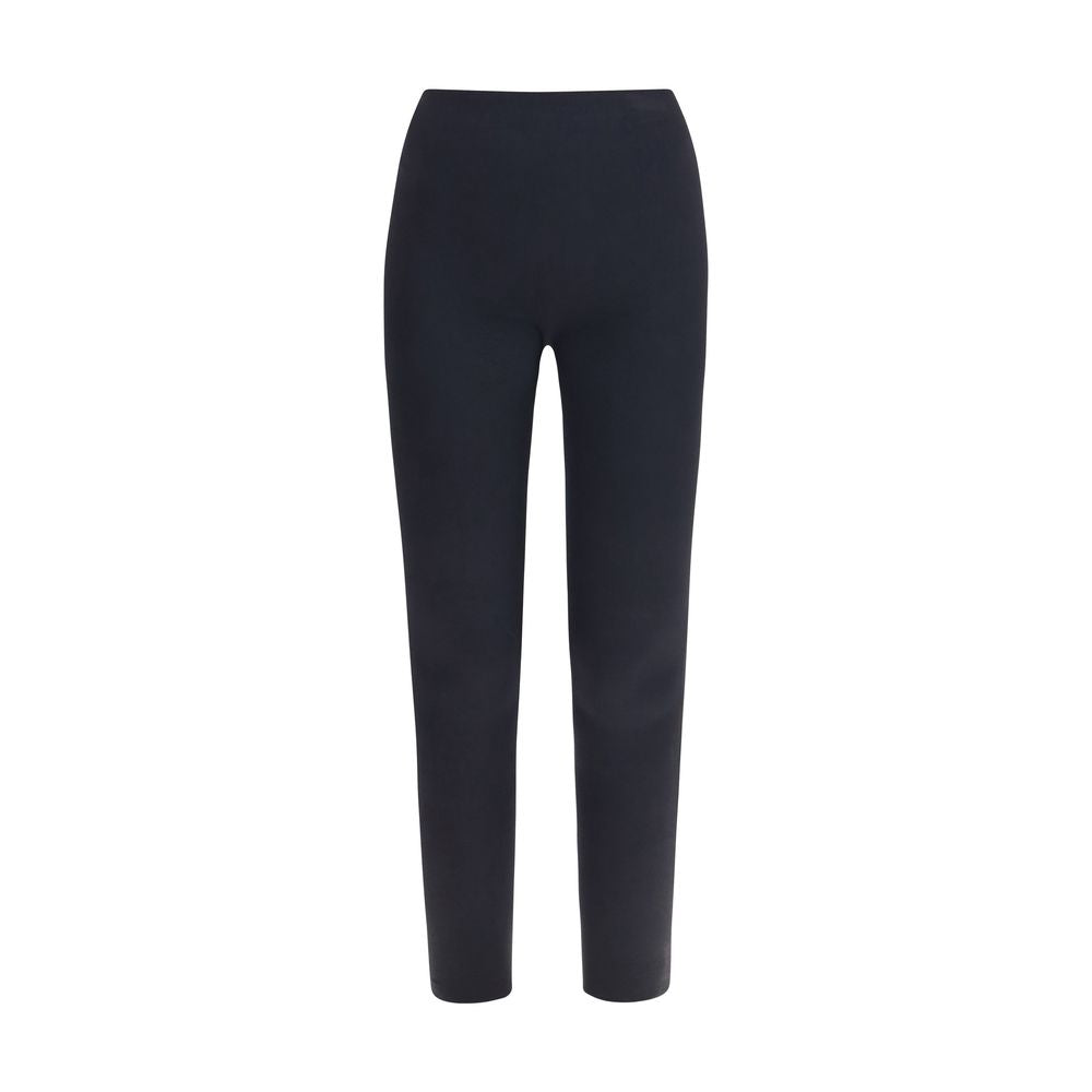 Wolford Women's Slim Leggings Stretch Polyamide Activewear - Black Signature