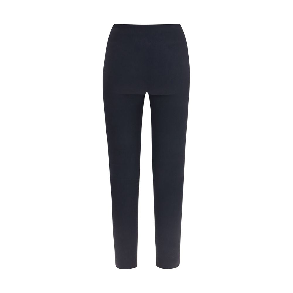 Wolford Women's Slim Leggings Stretch Polyamide Activewear - Black Signature