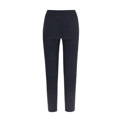 Wolford Women's Slim Leggings Stretch Polyamide Activewear - Black Signature