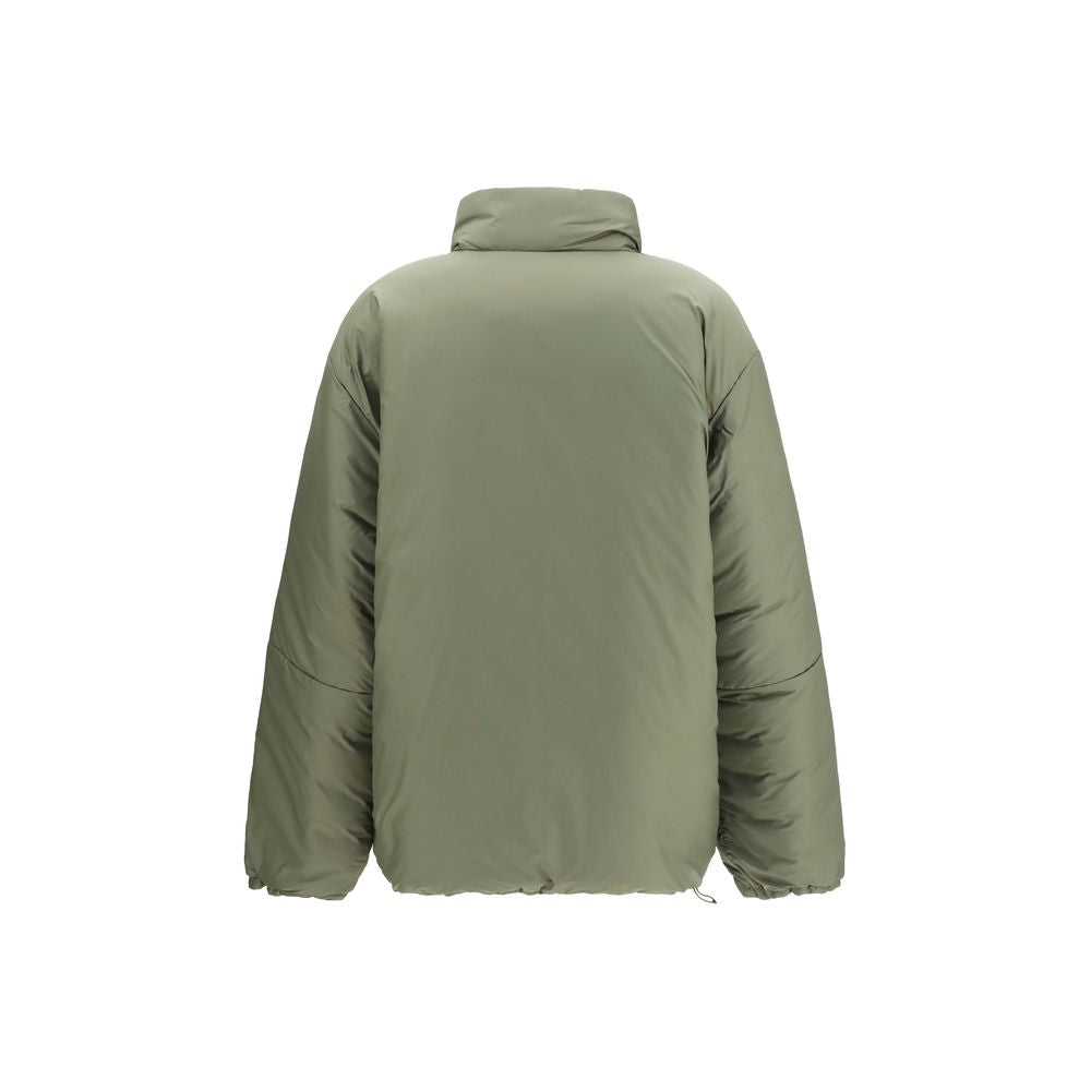 Miu Miu Women's Goose Down Padded High Collar Polyamide Polyester Cotton & Goose-Down Puffer Jacket - Bicolour