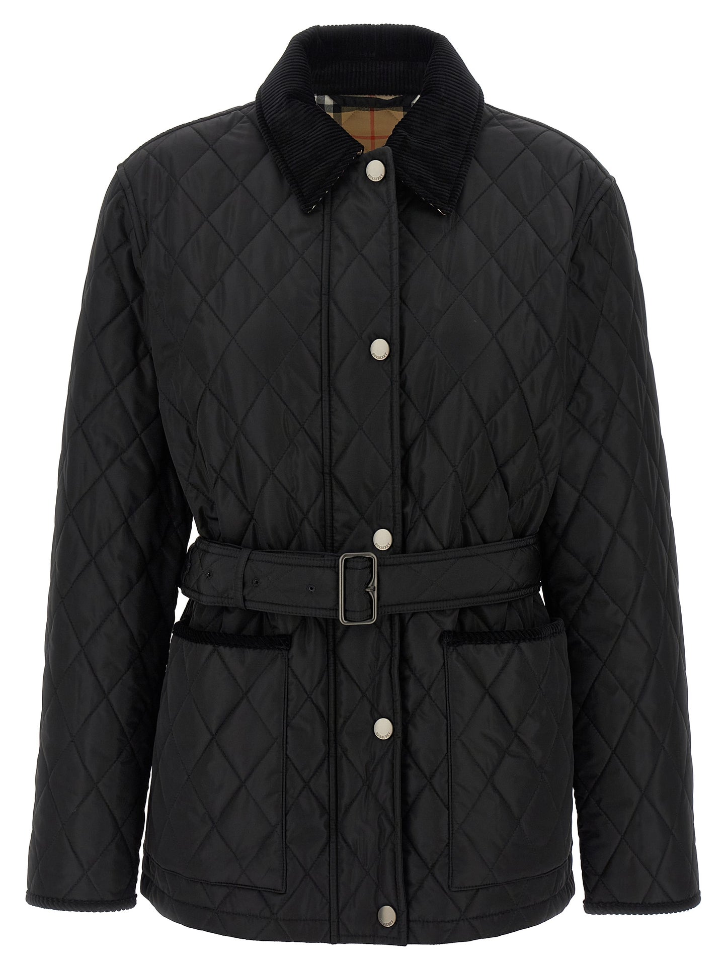 Burberry Black Polyamide Full-Length Jacket