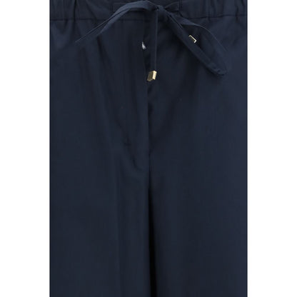 'S Max Mara Blue Cotton Casual Pants