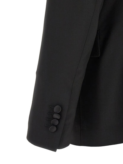 Lardini Black Virgin Wool Tuxedo