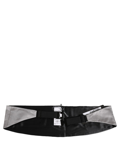 Cummerbund by Dolce & Gabbana for men in silk gray features a stylish silhouette, artfully showcasing the refined aesthetics and stylish detailing of the Silk Cummerbund.