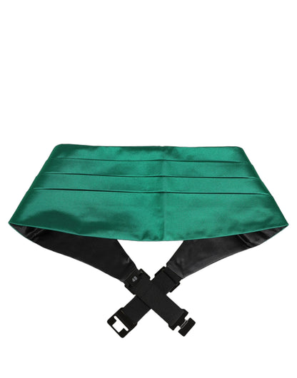Cummerbund by Dolce & Gabbana for men in silk green features a timeless silhouette, showcasing the timeless design and refined style of the Silk Cummerbund.