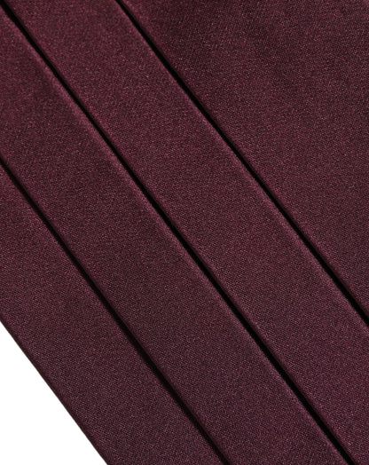Cummerbund by Dolce & Gabbana for men in silk maroon features a distinguished silhouette, artfully capturing the essence of Silk Cummerbund with a distinguished finish.