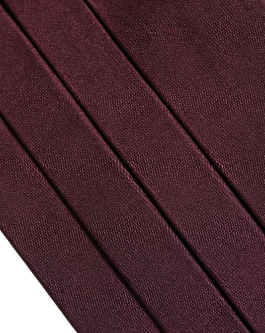 Dolce & Gabbana Maroon Men 100% Silk Belt Waist Cummerbund