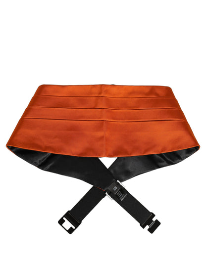 Cummerbund by Dolce & Gabbana for men in silk orange features a exquisite silhouette, showcasing the exquisite Silk Cummerbund design with a refined, sophisticated finish.