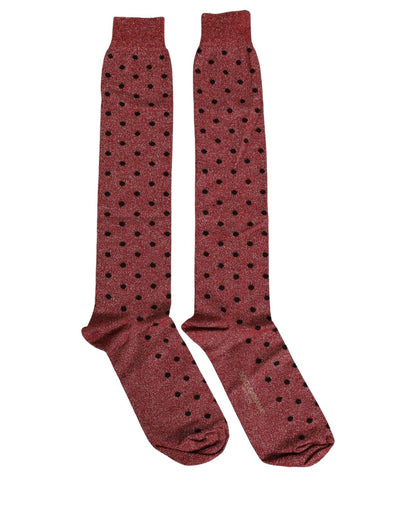 Socks by Dolce & Gabbana for men in polyester cotton nylon & calf leather black, maroon & dots presents a perennial silhouette, artfully capturing the refined essence of the perennial Men's Polyester Cotton Nylon & Calf Leather Socks design with a perennial finish.