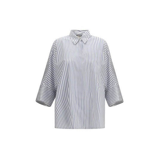 S Max Mara Blue Cotton Shirt
