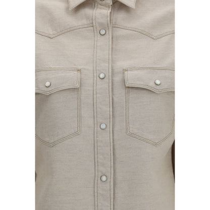 Fendi Beige Denim Shirt