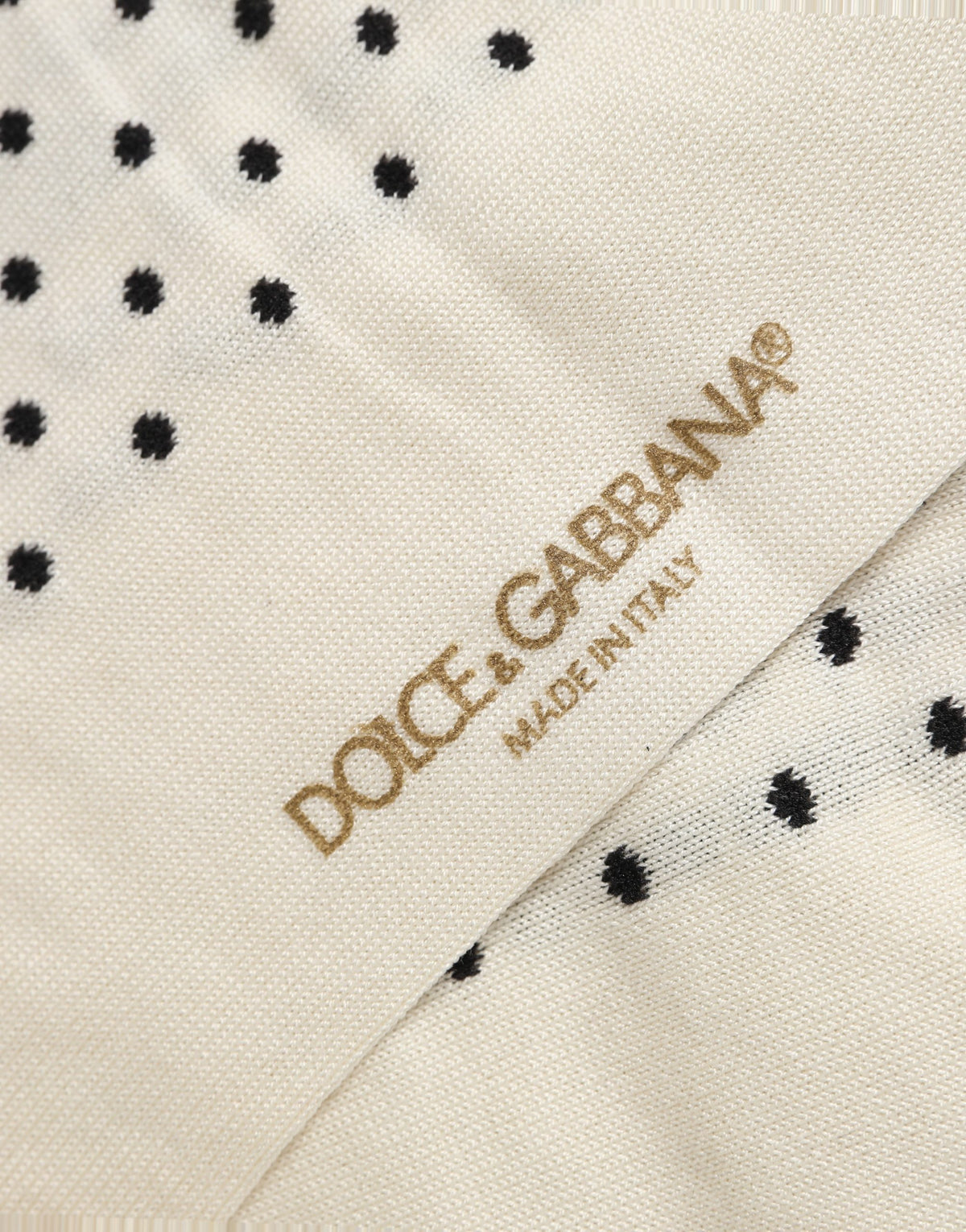 Dolce & Gabbana Men's Nylon Cotton & Calf Leather Socks - Black White Patterned