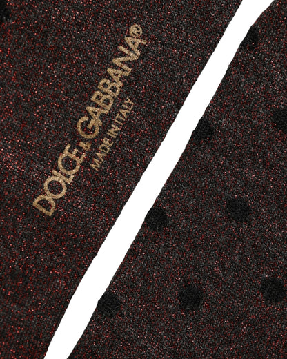 Socks by Dolce & Gabbana for men in polyester cotton nylon & calf leather black, brown, patterned & jacquard features a contemporary knit construction, showcasing the sophisticated design of this Men's Polyester Cotton Nylon & Calf Leather Socks with its contemporary finish.