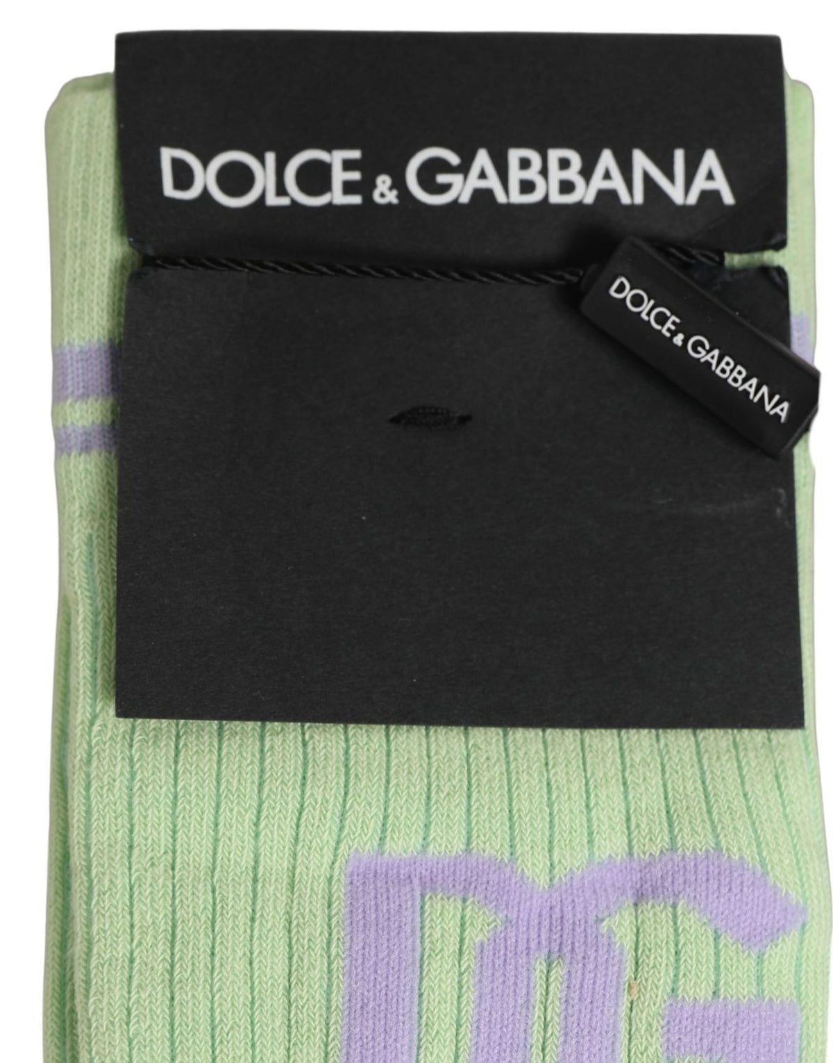 Socks by Dolce & Gabbana for men in nylon cotton & calf leather green & purple features a nuanced silhouette, showcasing the nuanced Men's Nylon Cotton & Calf Leather Socks design with a refined, premium finish.