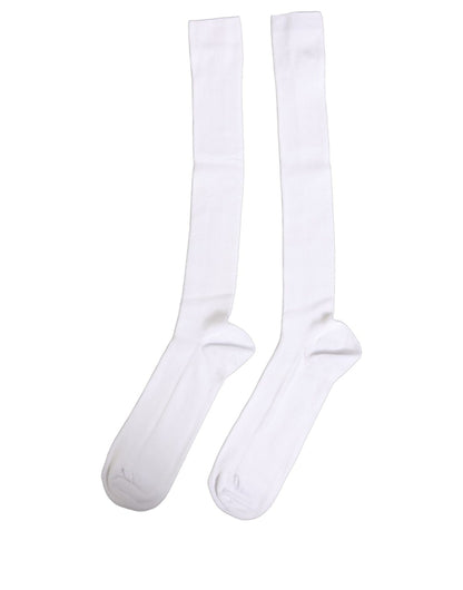 Socks by Dolce & Gabbana for men in calf leather nylon & viscose white presents a perennial silhouette, artfully capturing the refined essence of the perennial Men's Calf Leather Nylon & Viscose Socks design with a perennial finish.