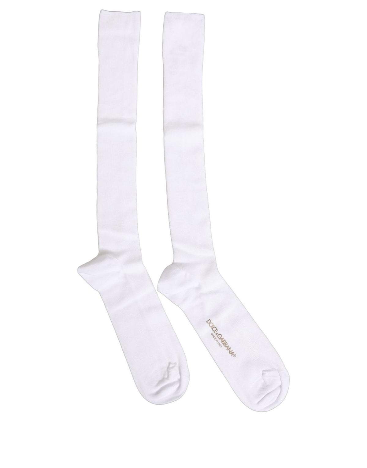 Socks by Dolce & Gabbana for men in calf leather nylon & viscose white features an stylish silhouette, showcasing the stylish design of this Men's Calf Leather Nylon & Viscose Socks with a stylish finish.