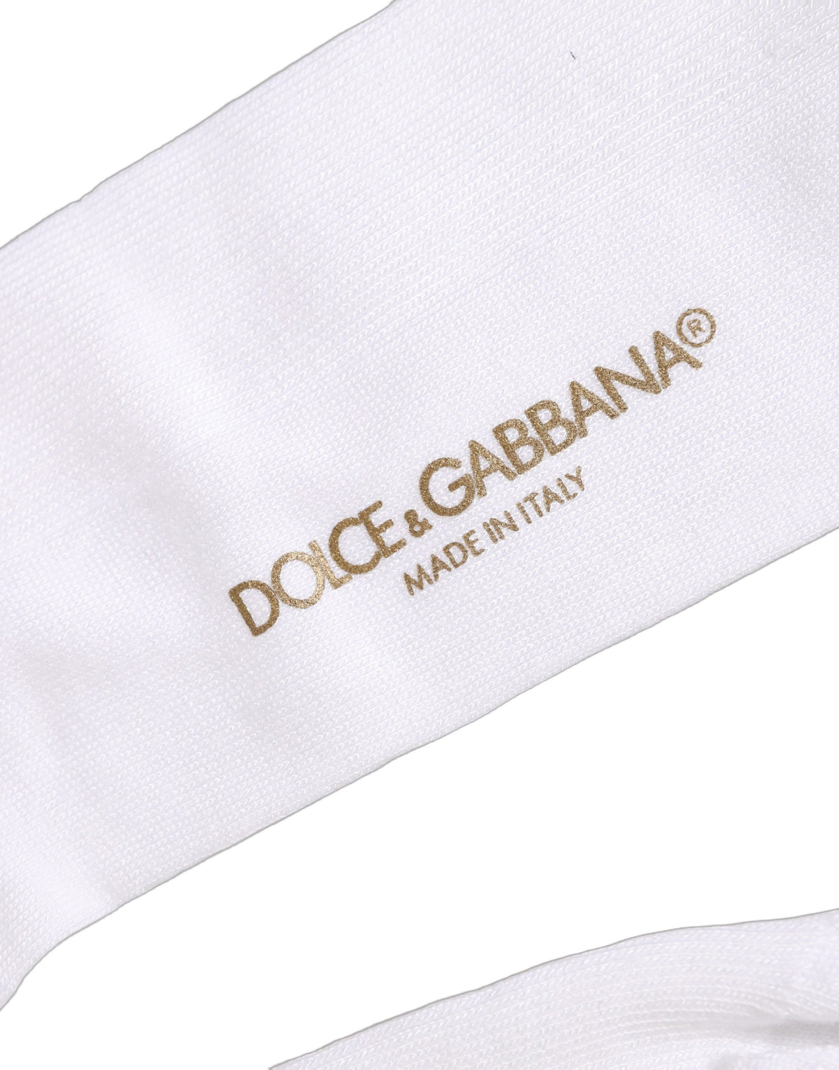 Socks by Dolce & Gabbana for men in calf leather nylon & viscose white features a snug silhouette, artfully capturing the essence of the snug Men's Calf Leather Nylon & Viscose Socks design for a sophisticated look.