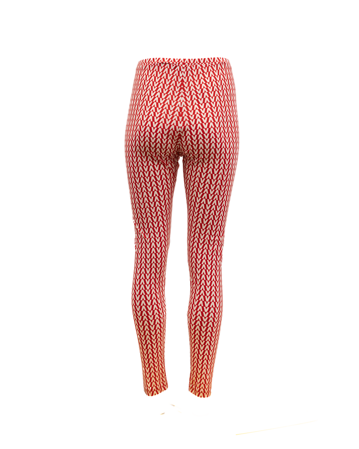 Valentino Garavani Women's Leggings Silk Activewear - Red White