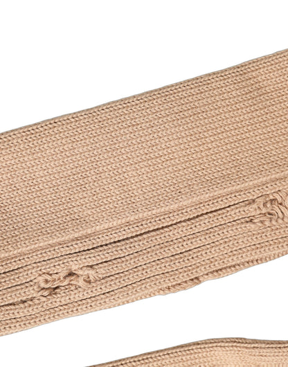 These Socks by Dolce & Gabbana for men in nylon cotton & calf leather beige present a utilitarian silhouette from the Men's Nylon Cotton & Calf Leather Socks collection, offering a utilitarian fit and refined aesthetic.