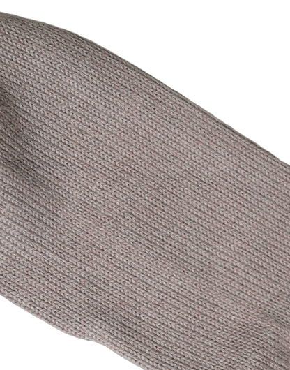 Socks by Dolce & Gabbana for men in virgin wool calf leather & sequins gray & striped features a nuanced silhouette, showcasing the nuanced Men's Virgin Wool Calf Leather & Sequins Socks design with a refined, premium finish.