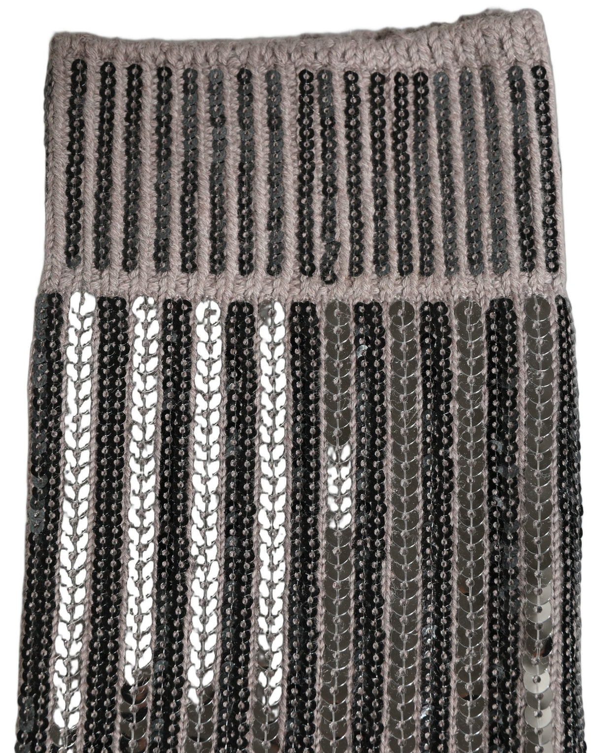 Socks by Dolce & Gabbana for men in virgin wool calf leather & sequins gray & striped presents a perennial silhouette, artfully capturing the refined essence of the perennial Men's Virgin Wool Calf Leather & Sequins Socks design with a perennial finish.