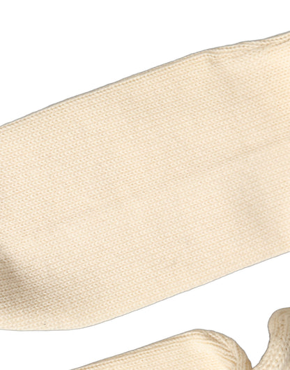 Socks by Dolce & Gabbana for men in virgin wool calf leather & sequins white & striped features a contemporary knit construction, showcasing the sophisticated design of this Men's Virgin Wool Calf Leather & Sequins Socks with its contemporary finish.
