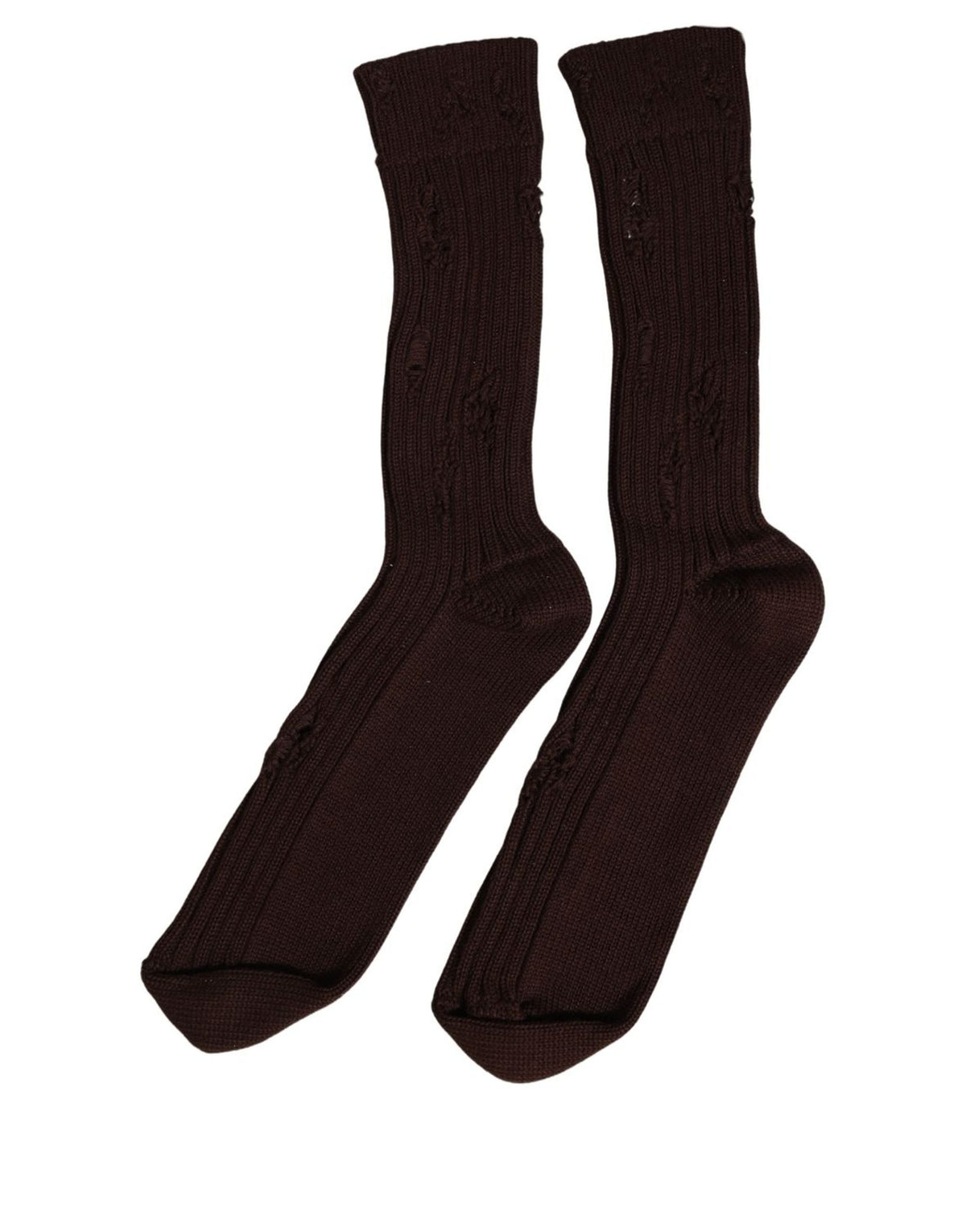 Socks by Dolce & Gabbana for men in nylon cotton & calf leather brown features a contemporary knit construction, showcasing the sophisticated design of this Men's Nylon Cotton & Calf Leather Socks with its contemporary finish.