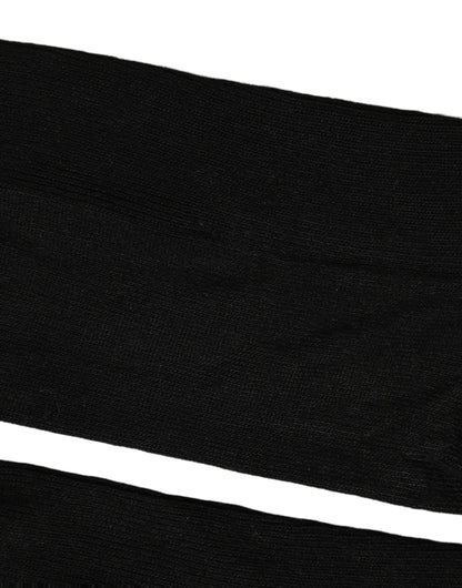 Socks by Dolce & Gabbana for men in nylon & viscose black features a nuanced silhouette, showcasing the nuanced Men's Nylon & Viscose Socks design with a refined, premium finish.