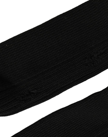 Socks by Dolce & Gabbana for men in nylon cotton & calf leather black features a nuanced silhouette, showcasing the nuanced Men's Nylon Cotton & Calf Leather Socks design with a refined, premium finish.