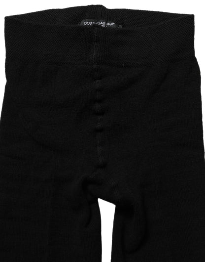 Dolce & Gabbana Men's Polyacrylic Wool & Nylon Hosiery - Black