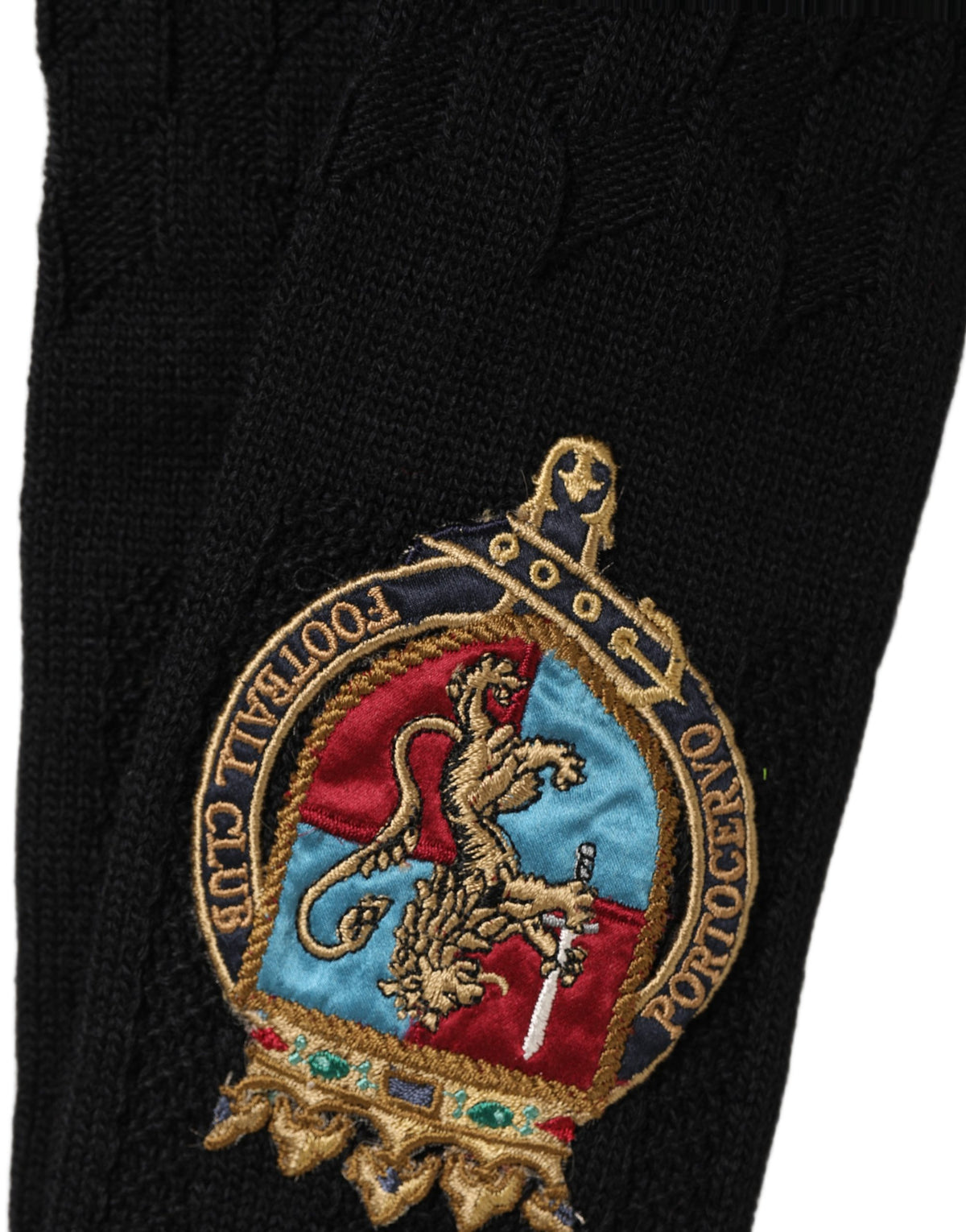 Dolce & Gabbana Men's Nylon Acrylic Wool Socks - Black Patterned