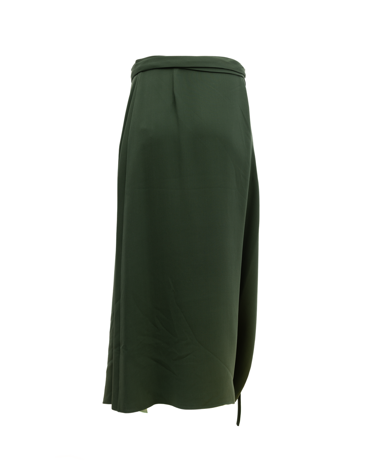 Valentino Garavani Women's Silk Long Skirt - Dark Green