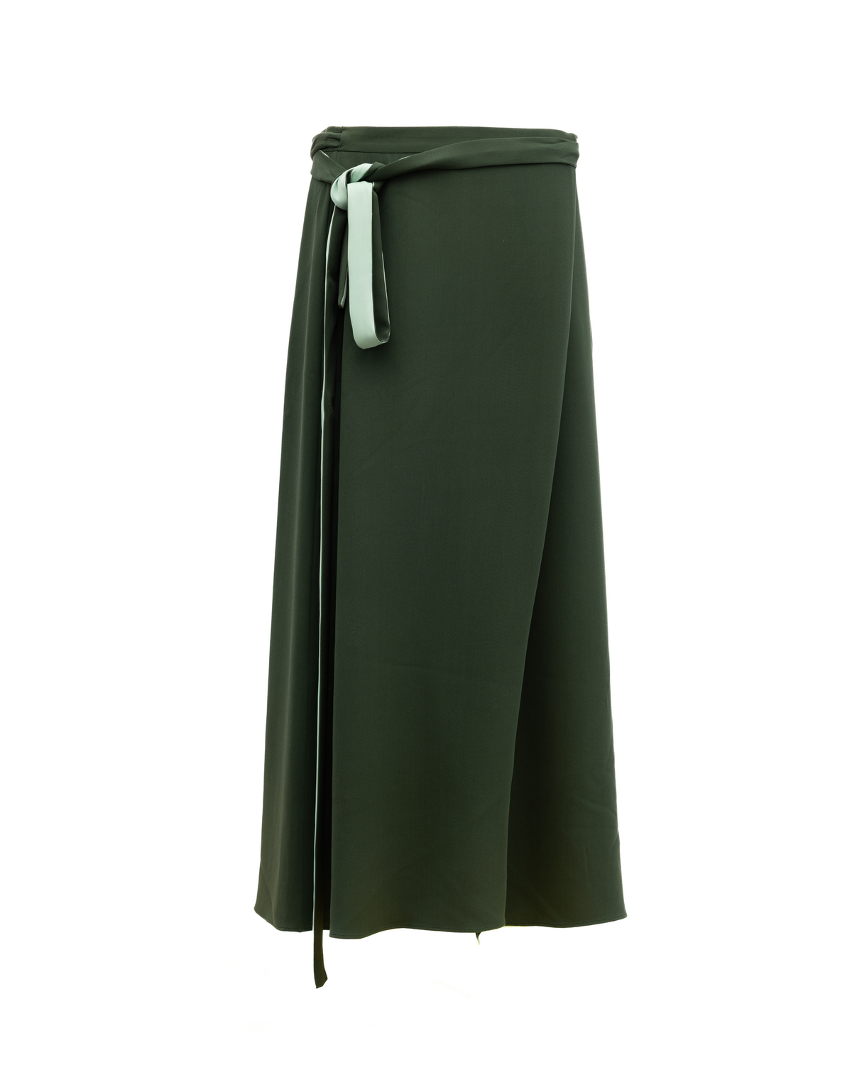 Valentino Garavani Women's Silk Long Skirt - Dark Green