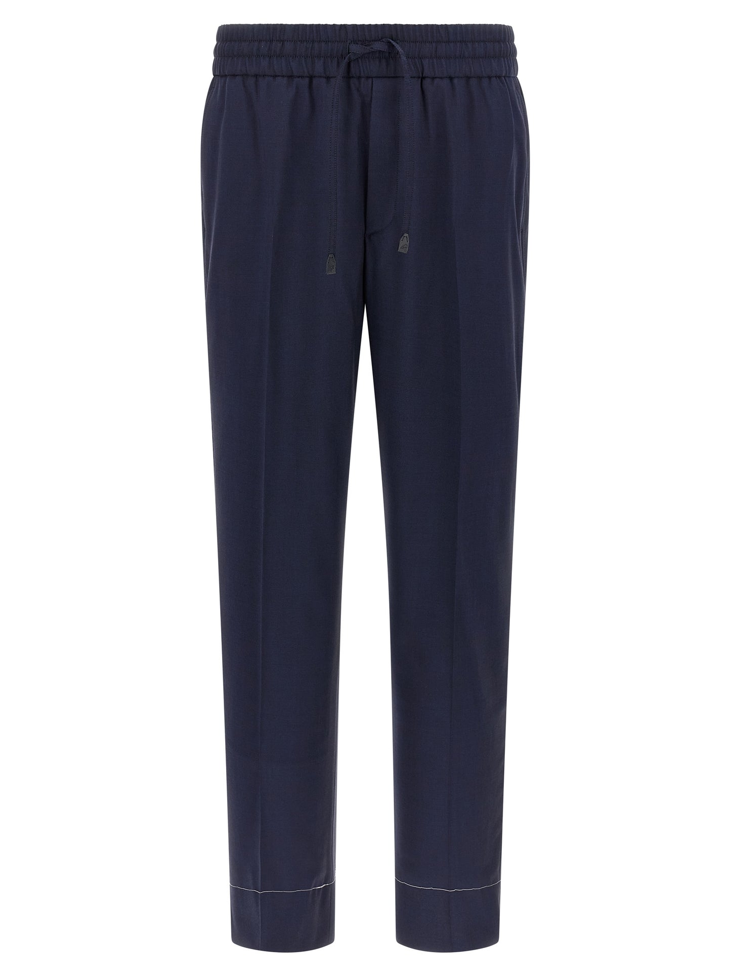 Brioni Blue Wool Casual Pants